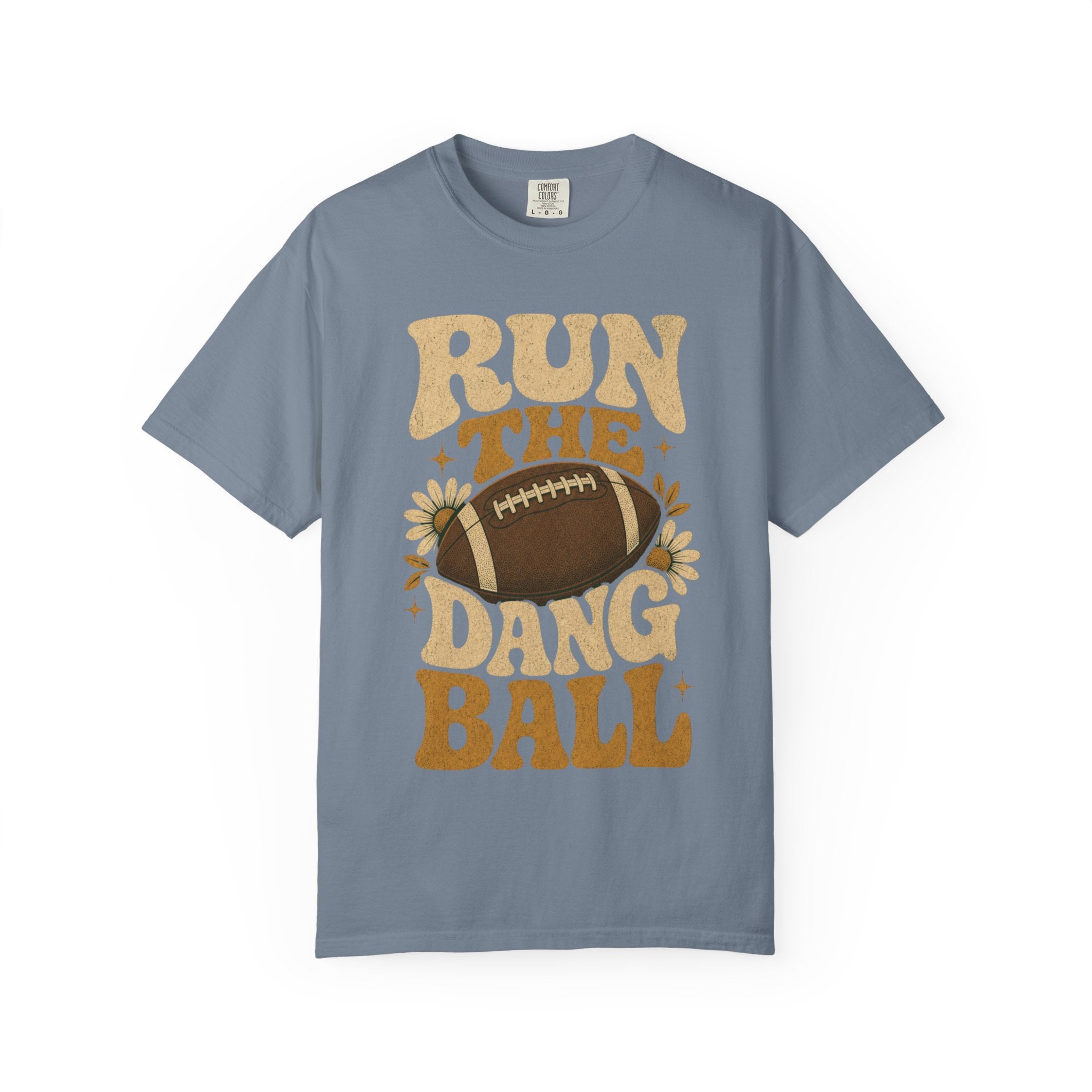 Run the Dang Ball Football T Shirt Retro Gridiron Graphic Tee