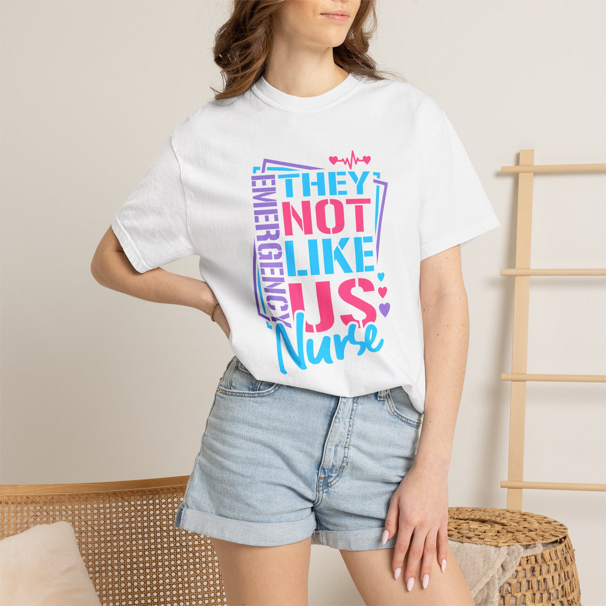 Emergency Nurse Shirt, They Not Like Us Nurse Tee, Funny ER Nurse Gift, Emergency Room Nurse T-Shirt, Healthcare Worker Gift