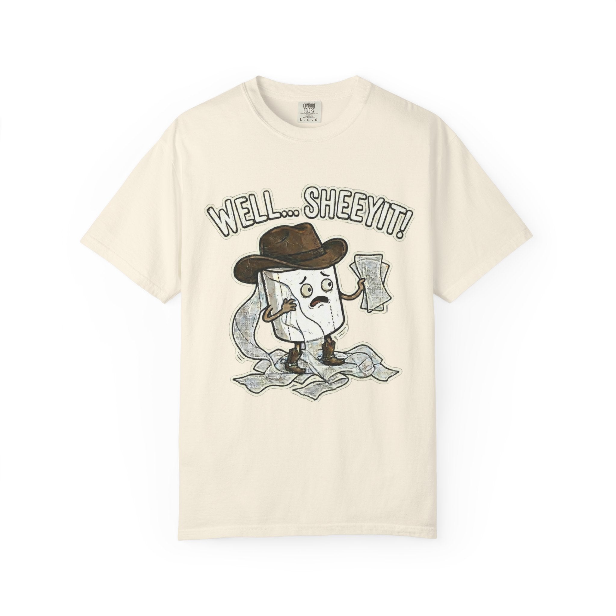 Graphic T-Shirt — "Well... Sheeyit!" Cash Cowboy Funny Money Tee