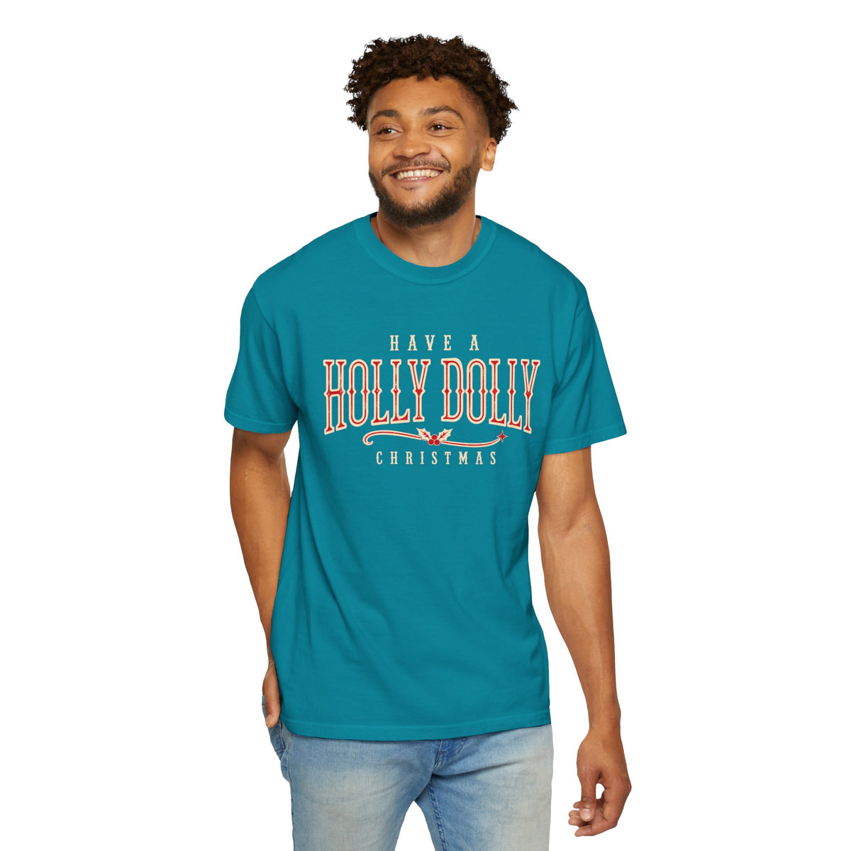 Have a Holly Dolly Christmas Shirt, Western Christmas Tee, Country Christmas Shirt, Retro Holiday T-Shirt, Southern Christmas Gift