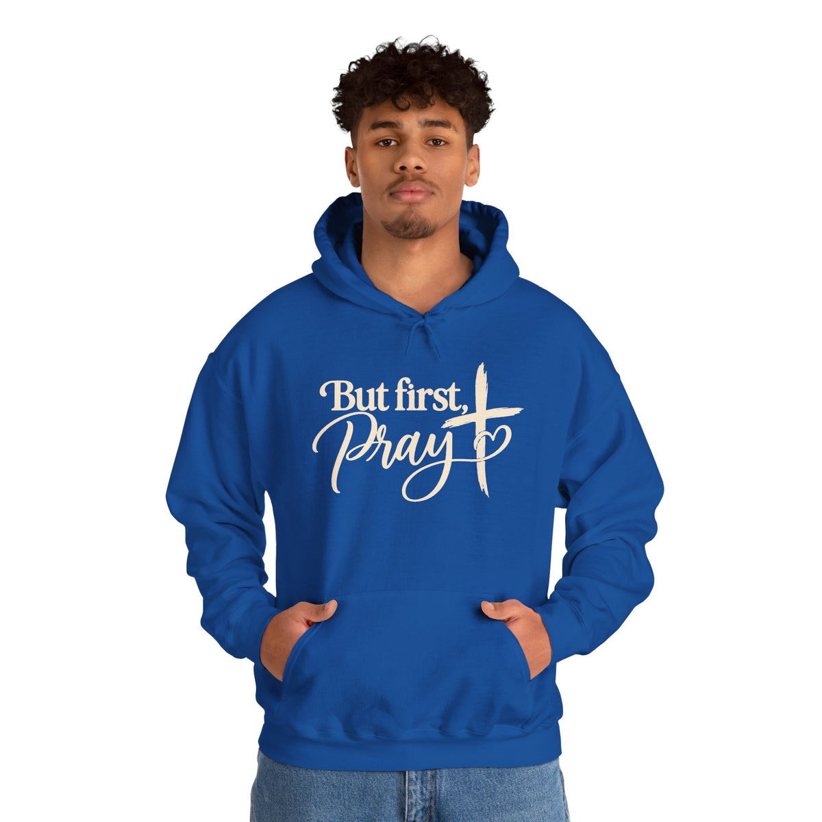 But First Pray Hoodie Faith Based Christian Hooded Sweatshirt