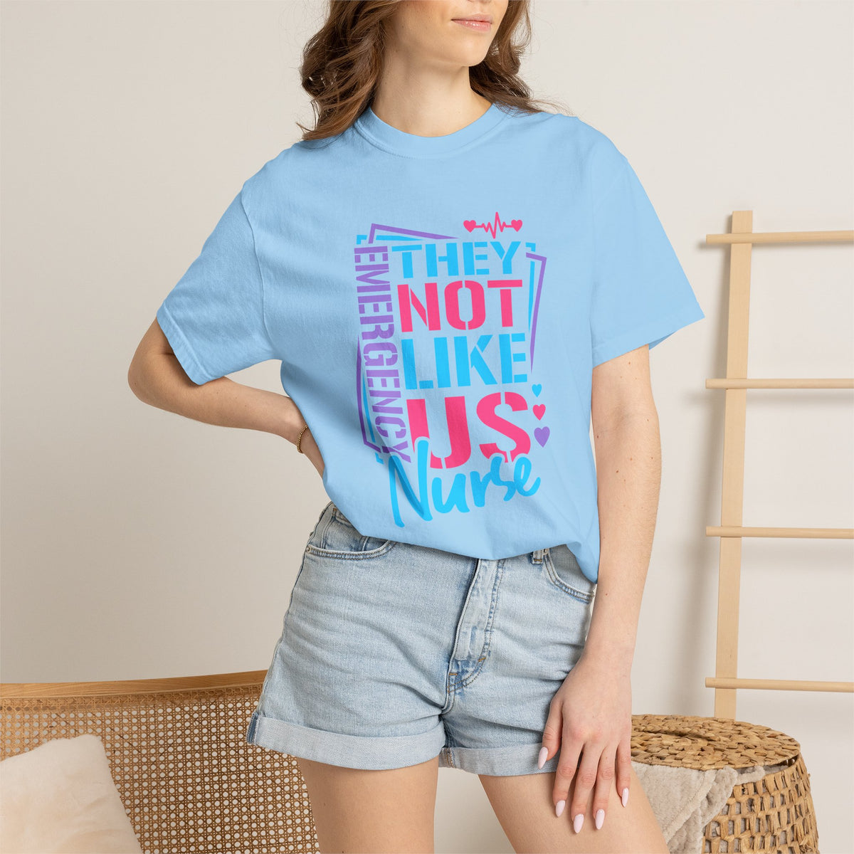 Emergency Nurse Shirt, They Not Like Us Nurse Tee, Funny ER Nurse Gift, Emergency Room Nurse T-Shirt, Healthcare Worker Gift