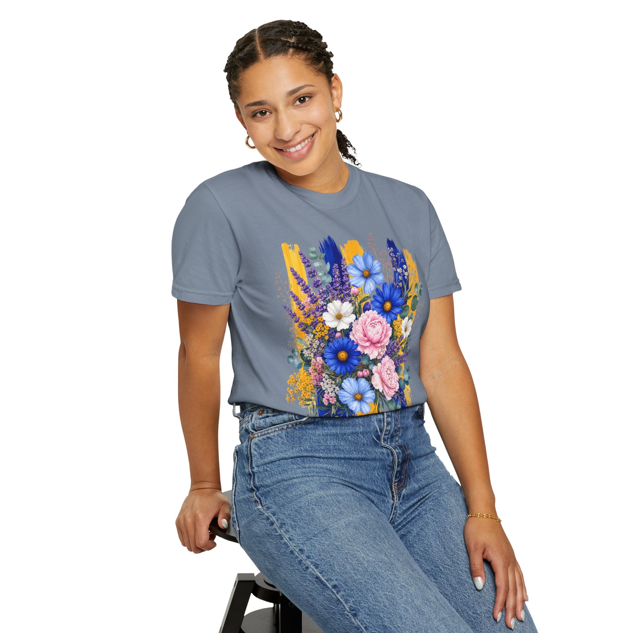 Floral Brushstroke Bouquet T Shirt