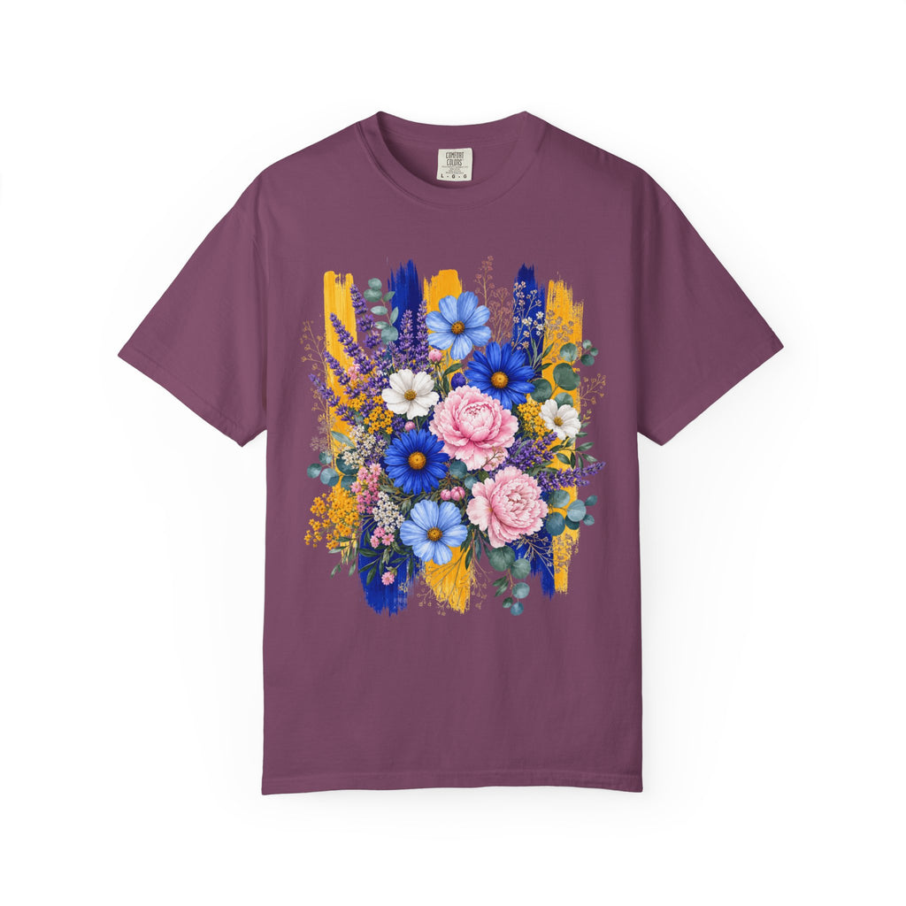 Floral Brushstroke Bouquet T Shirt