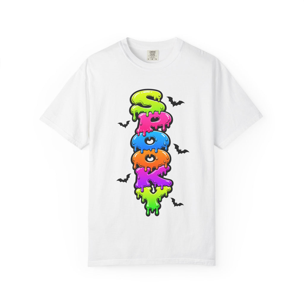 Spooky Colorful Spook Drippy Halloween T Shirt