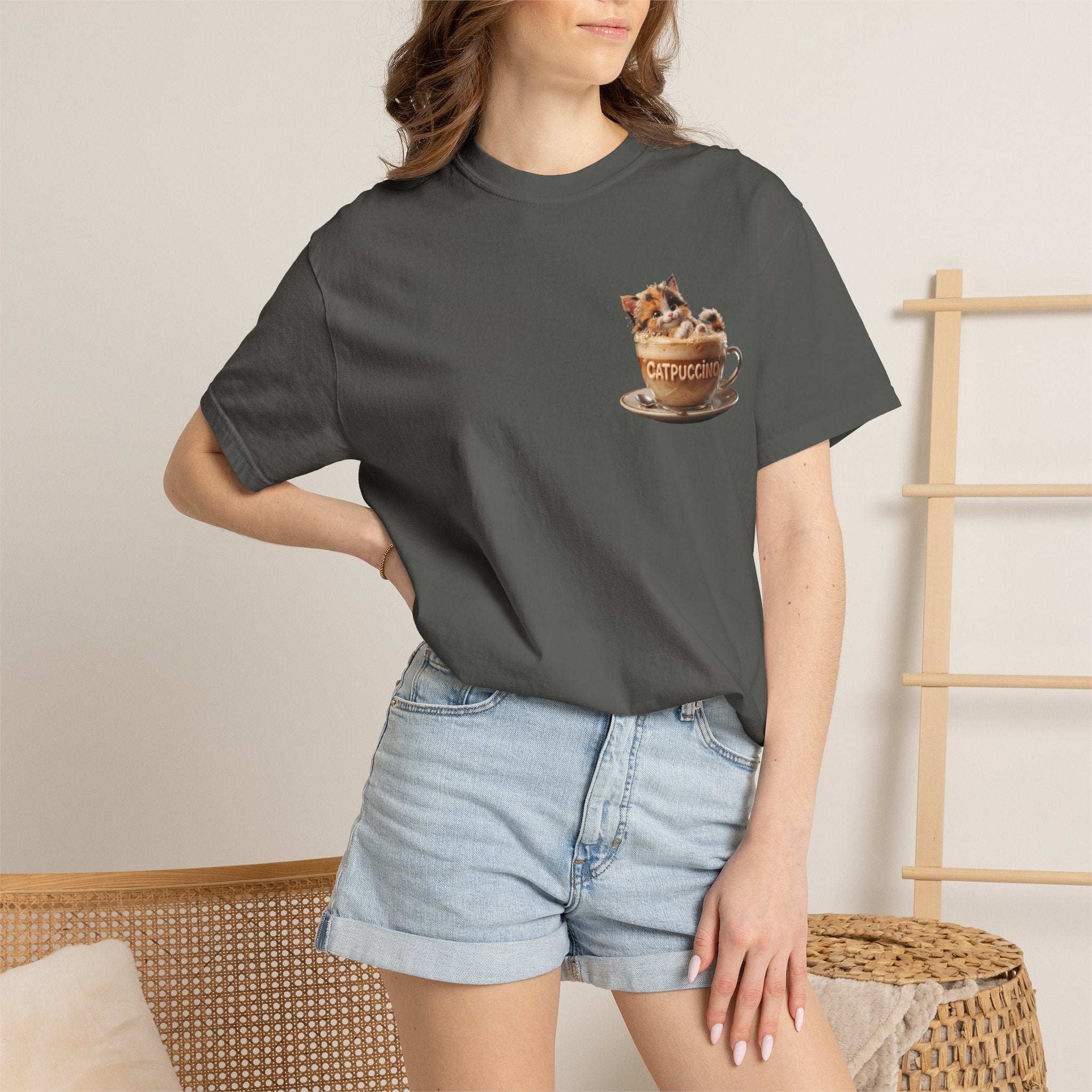 Cat in Cappuccino Cup T Shirt