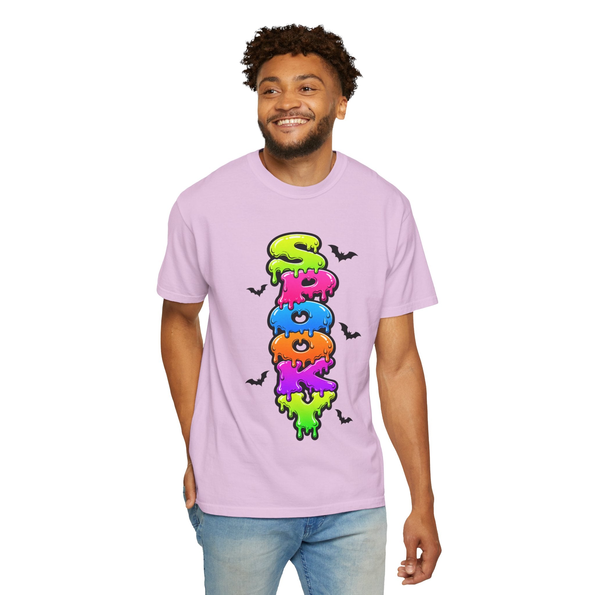 Spooky Colorful Spook Drippy Halloween T Shirt