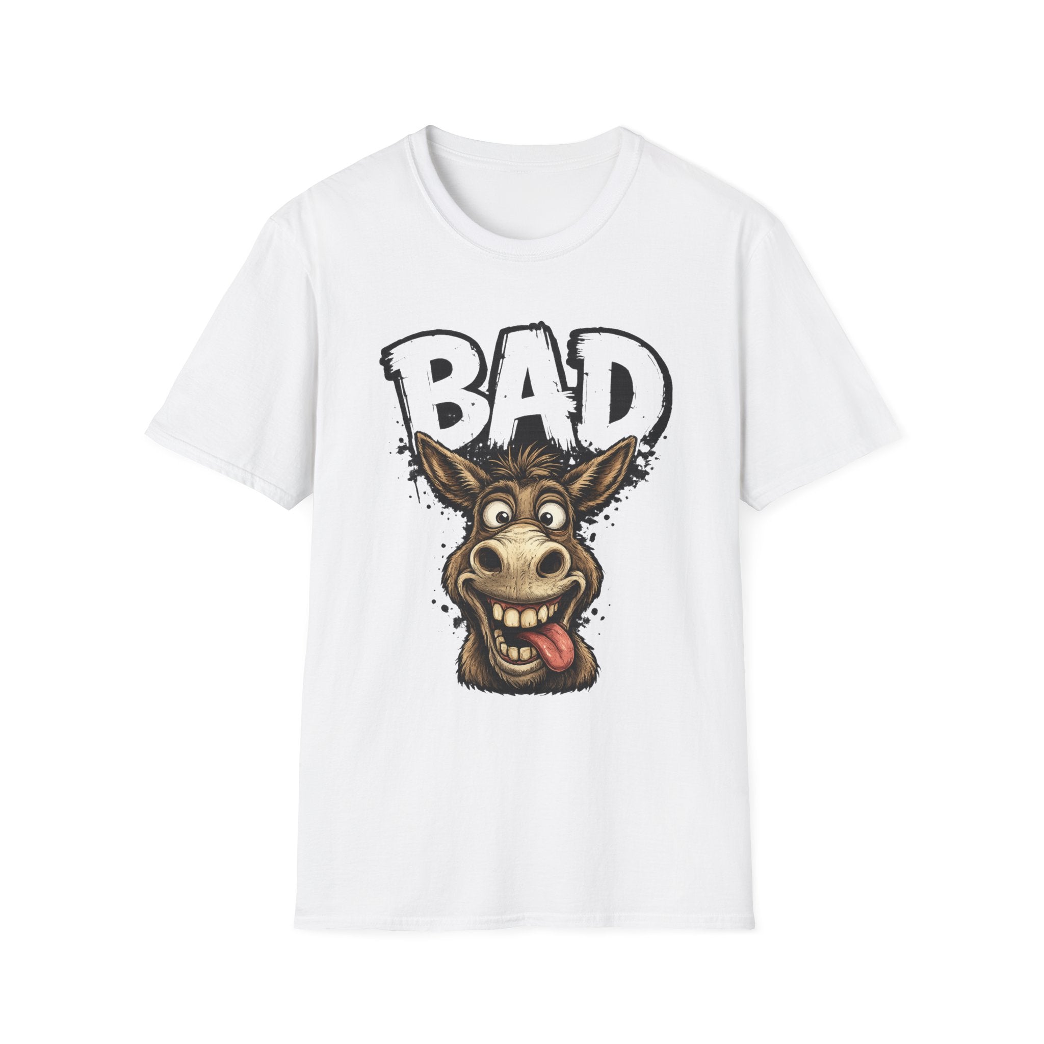 Bad Donkey T‑Shirt — Funny Cartoon Animal Tee for Donkey Lovers