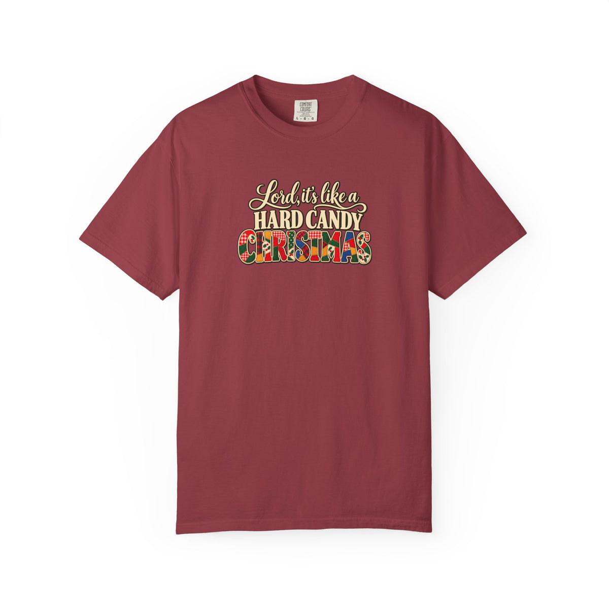 Hard Candy Christmas Shirt, Vintage Patchwork Christmas Tee, Retro Country Holiday Shirt, Coordinating Couple Christmas Shirts