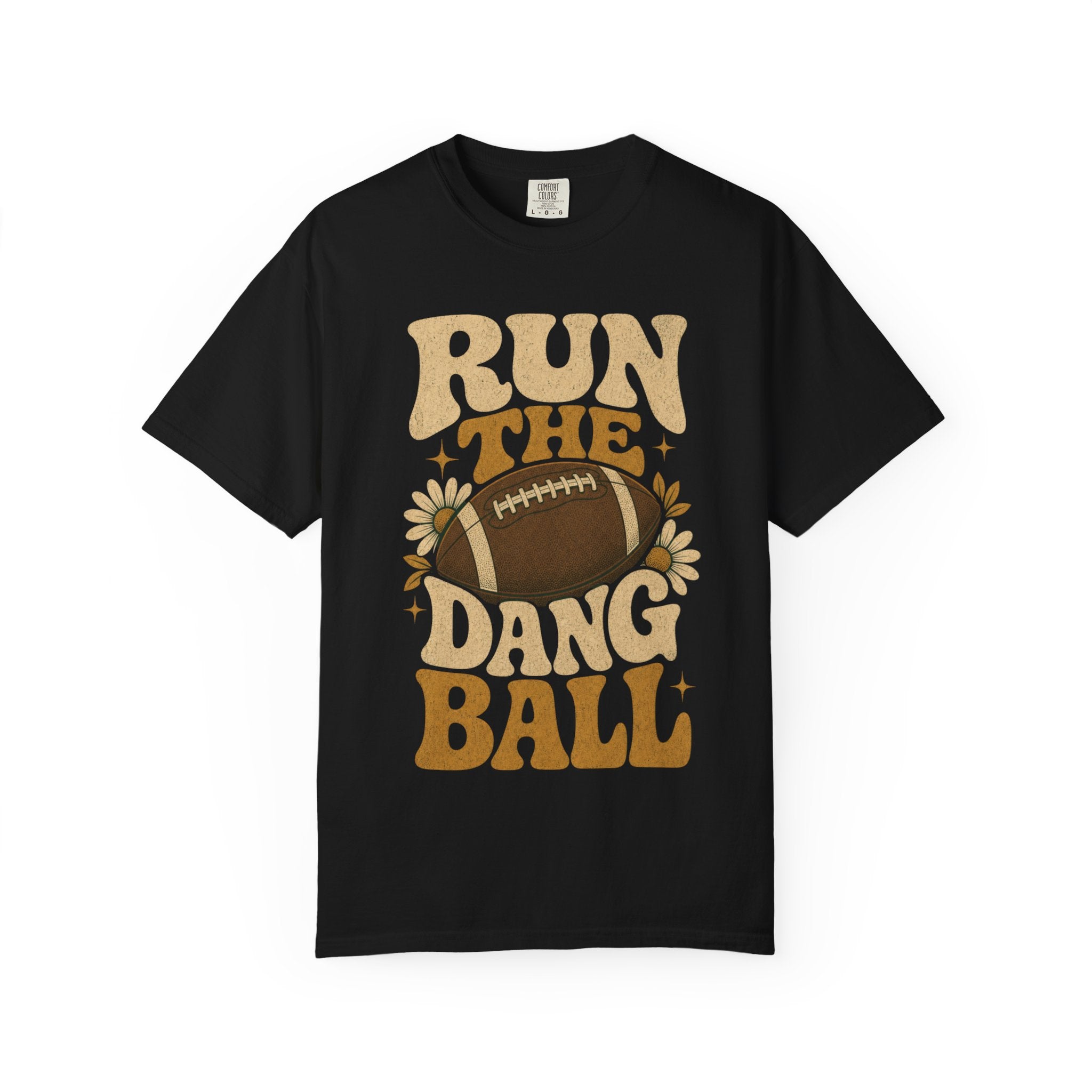 Run the Dang Ball Football T Shirt Retro Gridiron Graphic Tee
