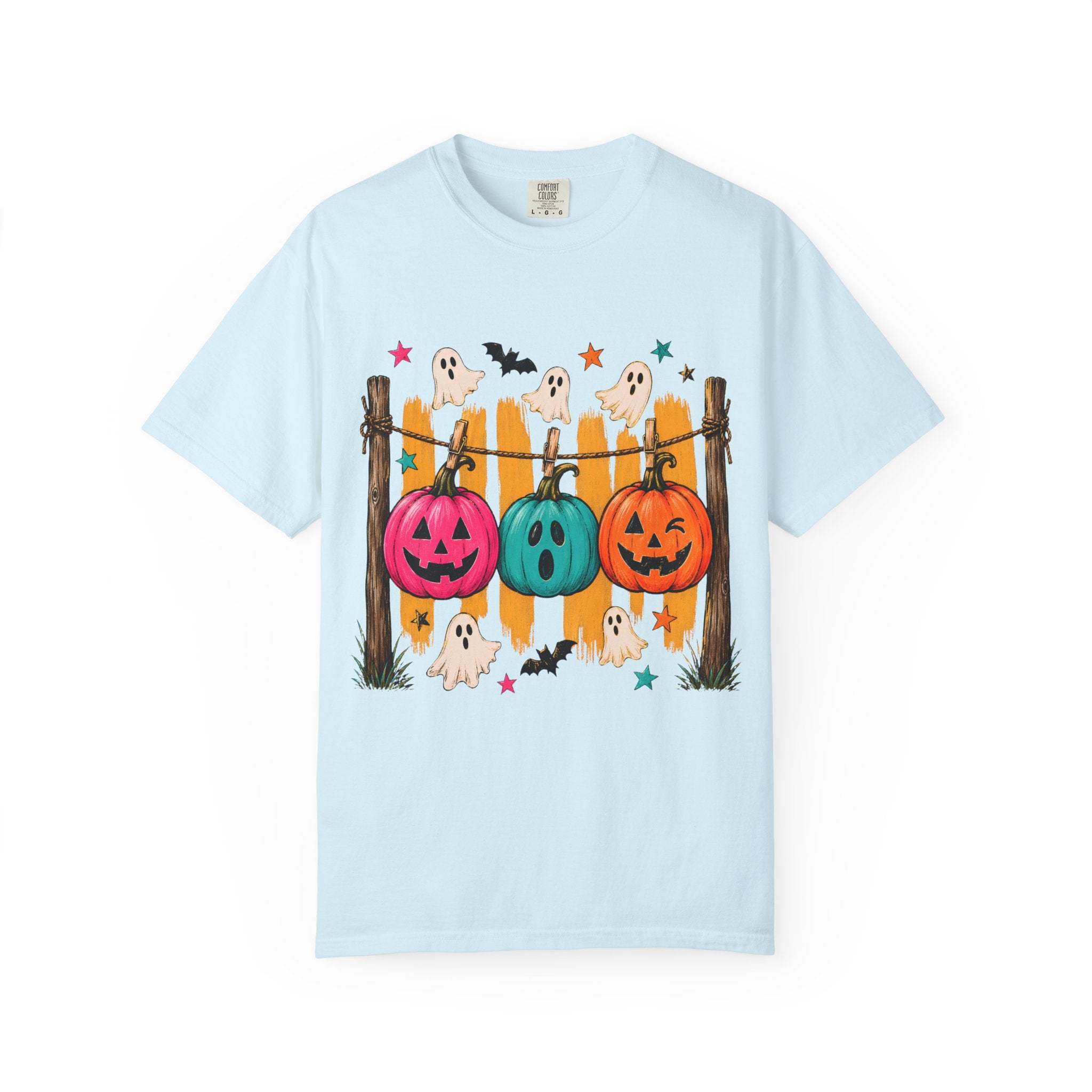 Halloween Pumpkins and Ghosts T Shirt Cute Jack O Lantern Halloween Tee