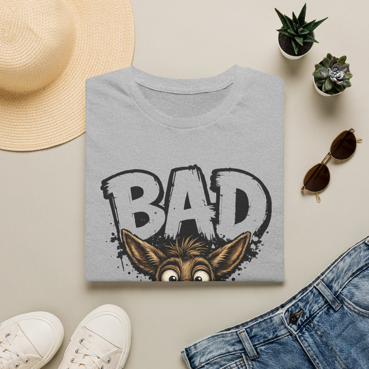 Bad Donkey Tee Shirt Funny Cute Animal Graphic Tee