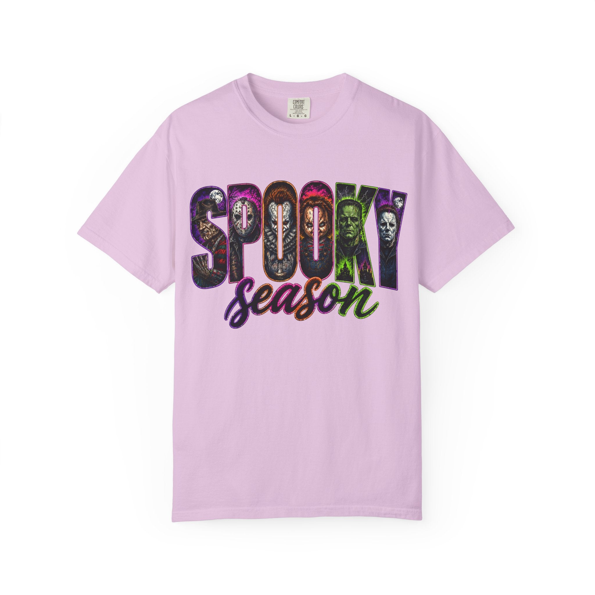 Spooky Season Graphic T Shirt Halloween Horror Movie Mask Design