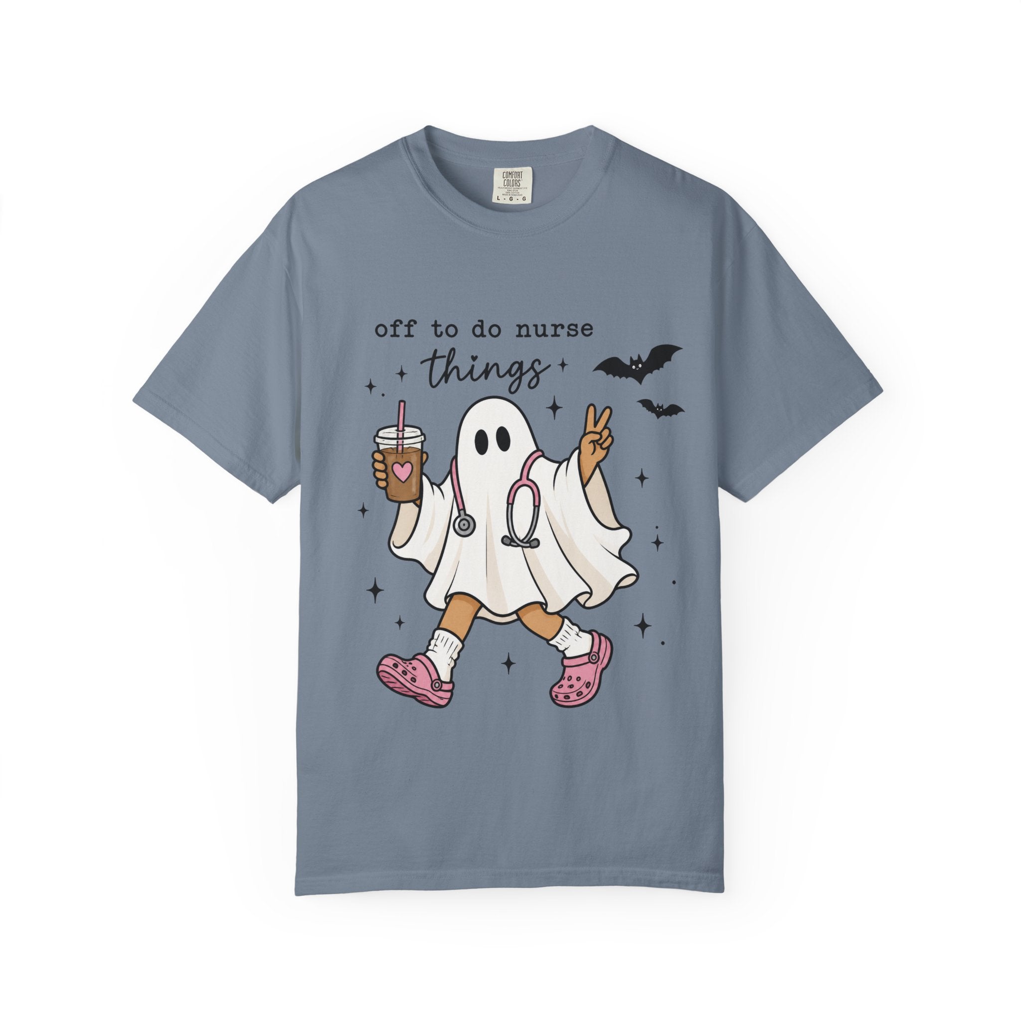 Nurse Ghost Halloween T Shirt Off to Do Nurse Things Cute Medical Costume Tee