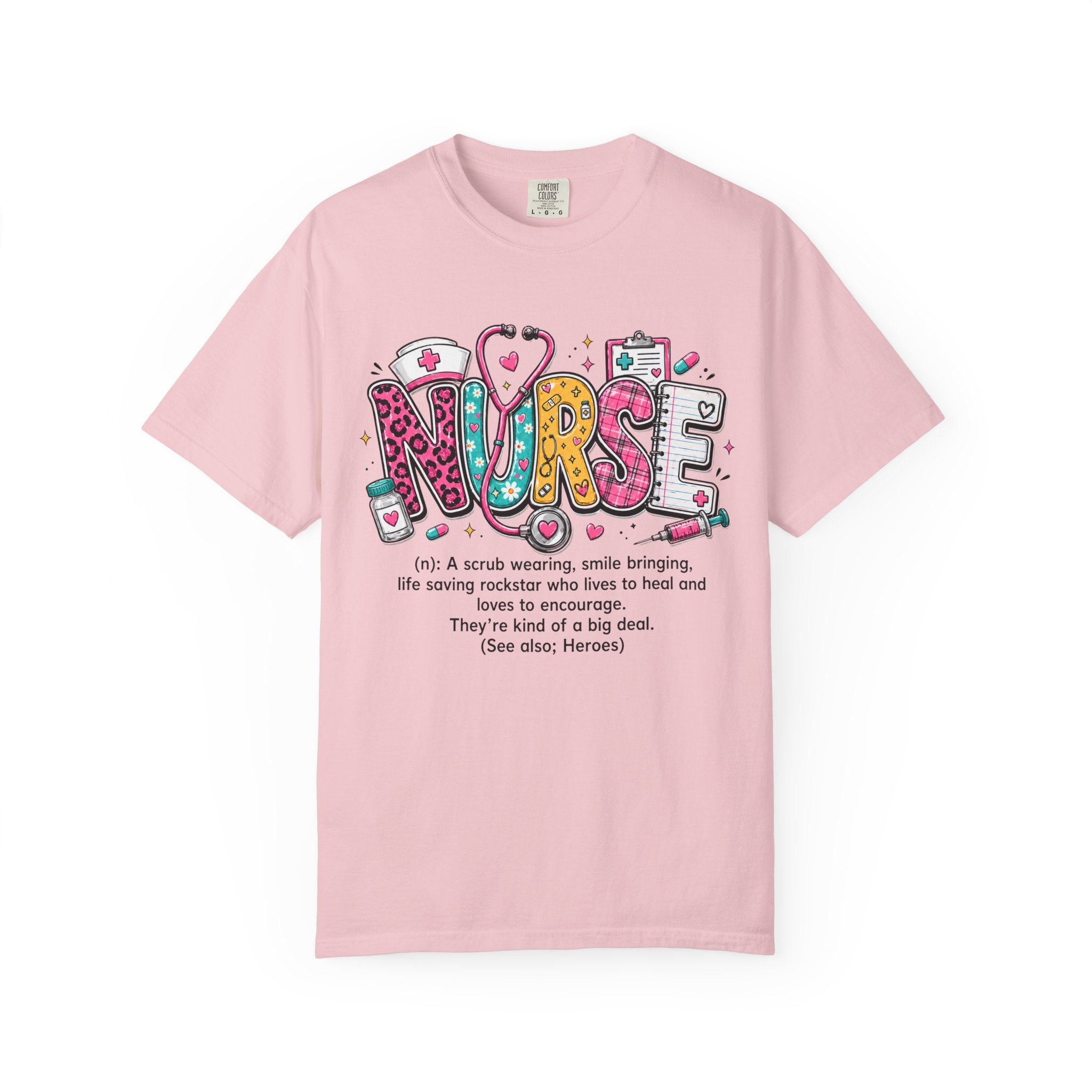 Nurse Definition T Shirt Colorful Medical Humor Tee for Nurses
