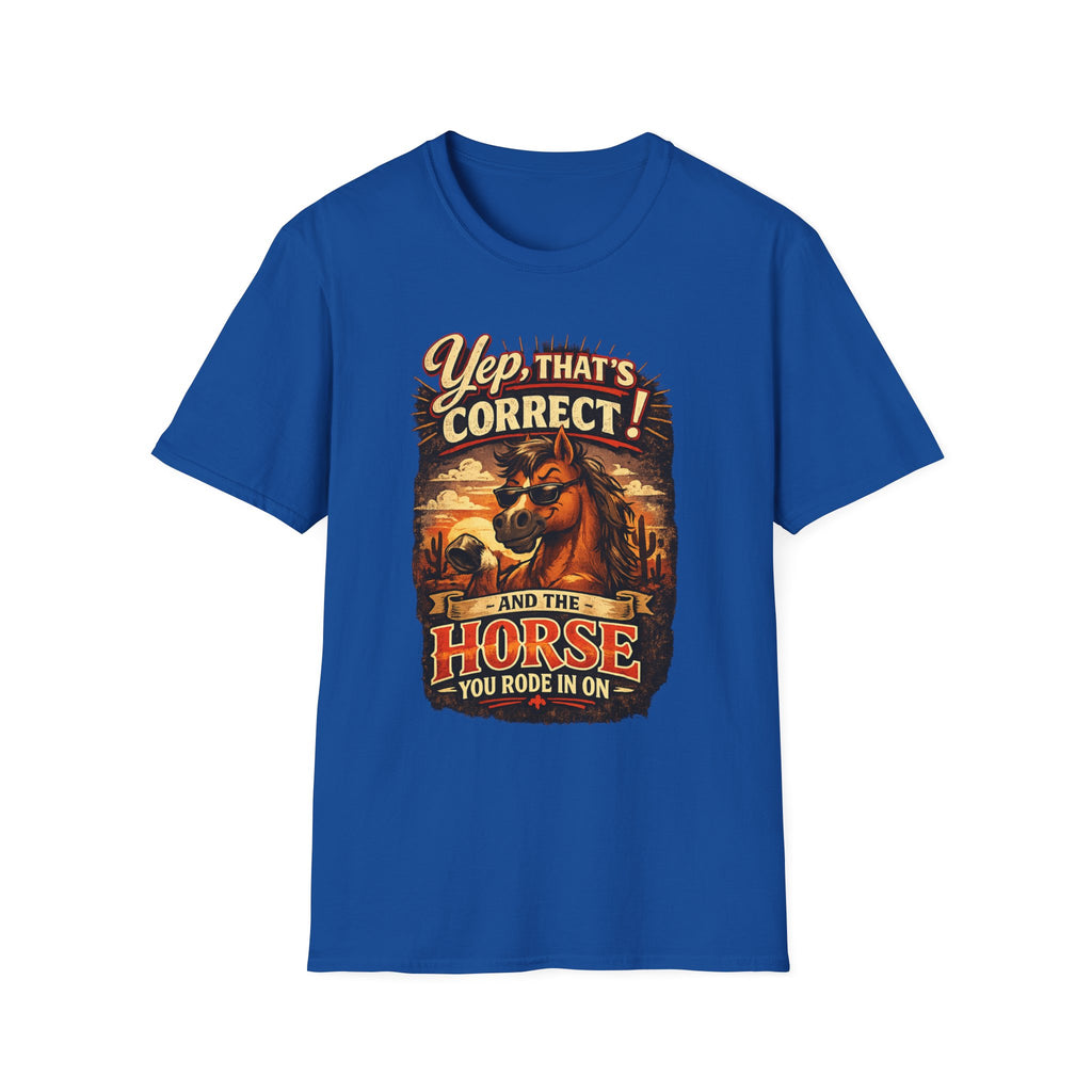 Yep That’s Correct! Horse Retro Graphic T‑Shirt