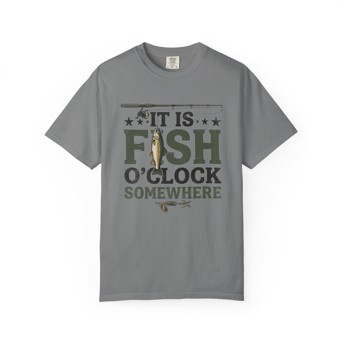 It Is Fish O Clock T Shirt Fishing Graphic Tee