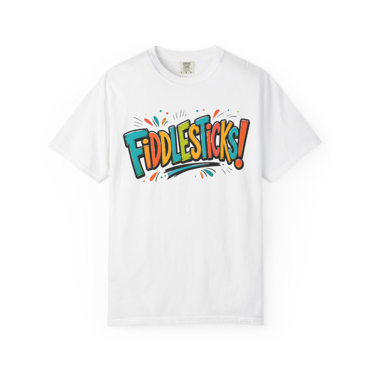 Fiddlesticks Graphic T Shirt Retro Colorful Fun Tee