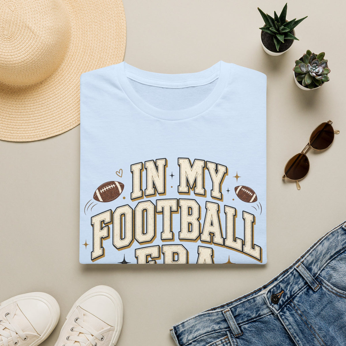 Football Era T Shirt In My Football Era Vintage Fan Tee