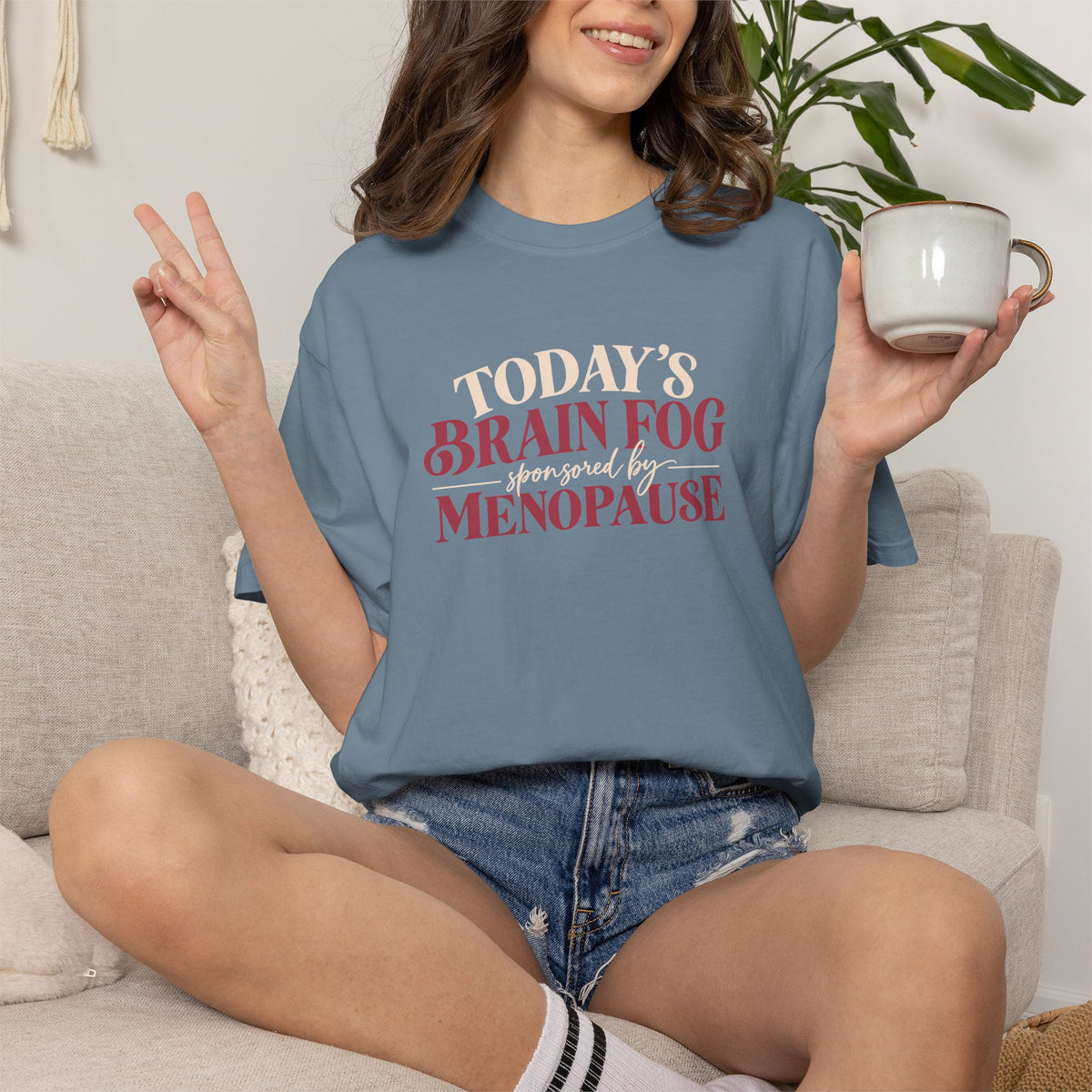 Today's Brain Fog Inspired by Menopause Tee shirt | Funny Menopause Tee