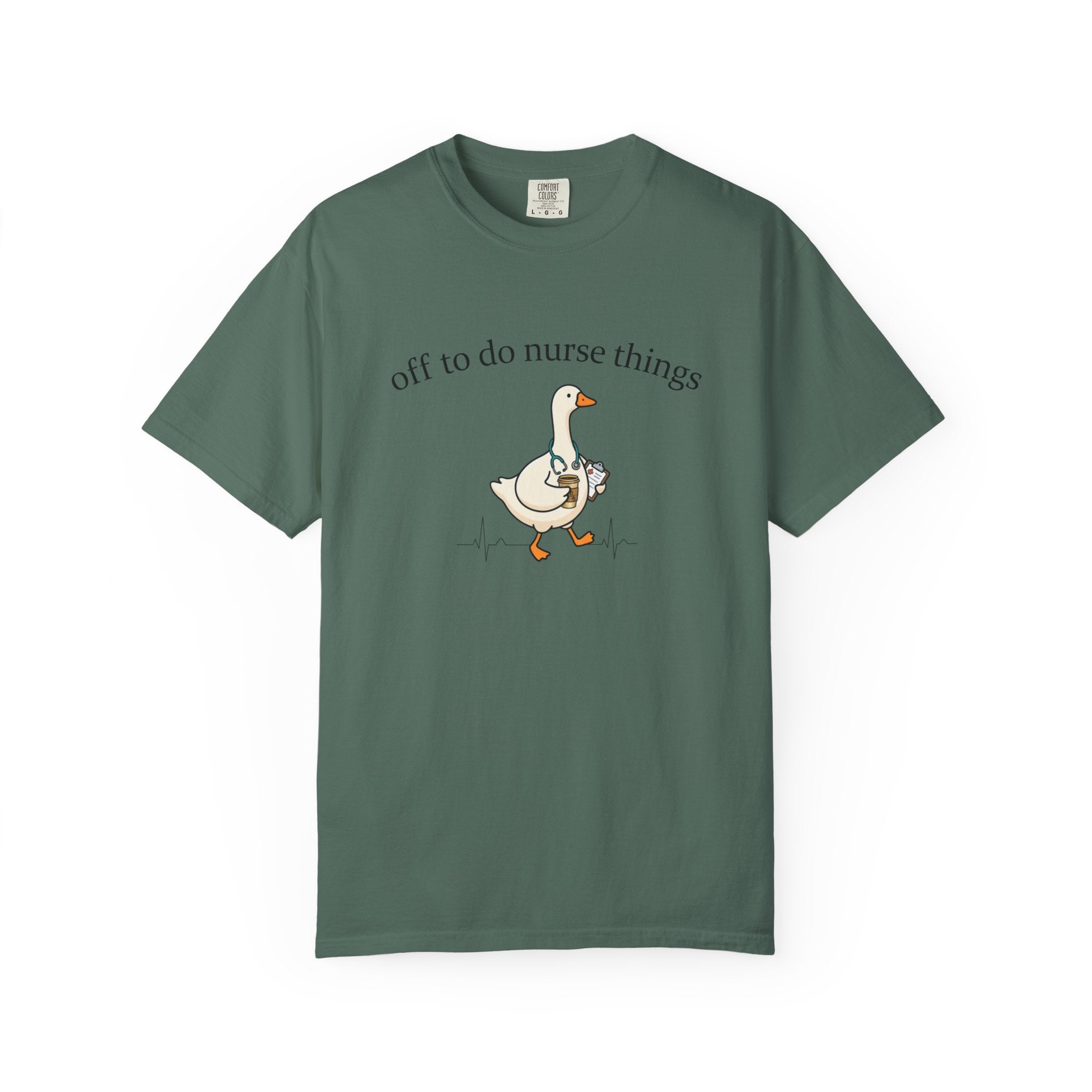 Nurse Goose T-Shirt Off to Do Nurse Things Cute Medical Humor Tee