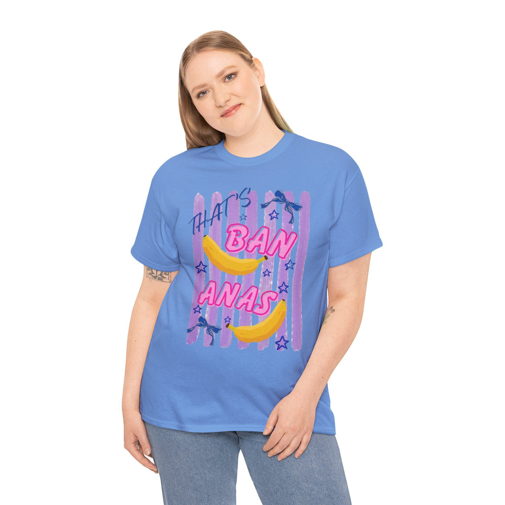 Bananas Graphic Tee — Playful Retro Banana Design with 'Ban Anas' Text