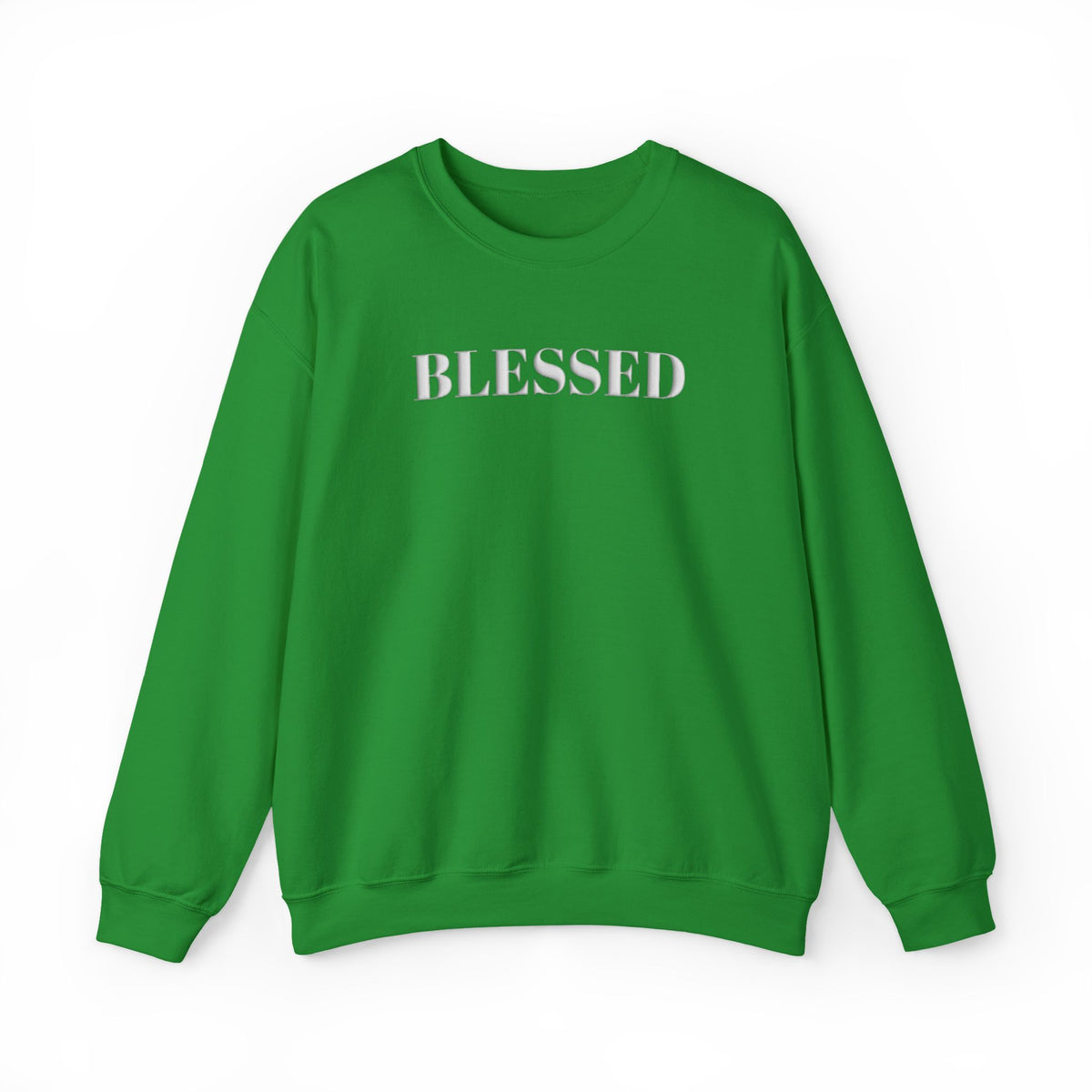 Blessed Puff Print Sweatshirt, Christian Sweatshirt for Women, Faith Based Crewneck, Raised Letter Sweater, Christian Gift for Her