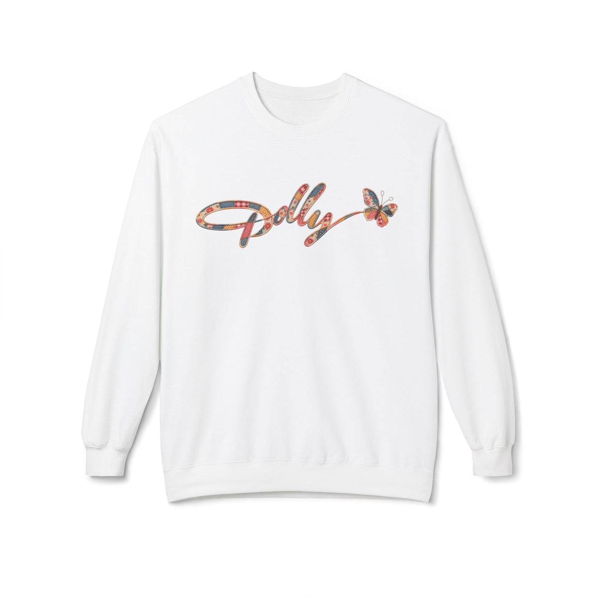 Dolly Inspired Sweatshirt Patchwork Butterfly Crewneck Country Music Shirt Southern Graphic Sweatshirt