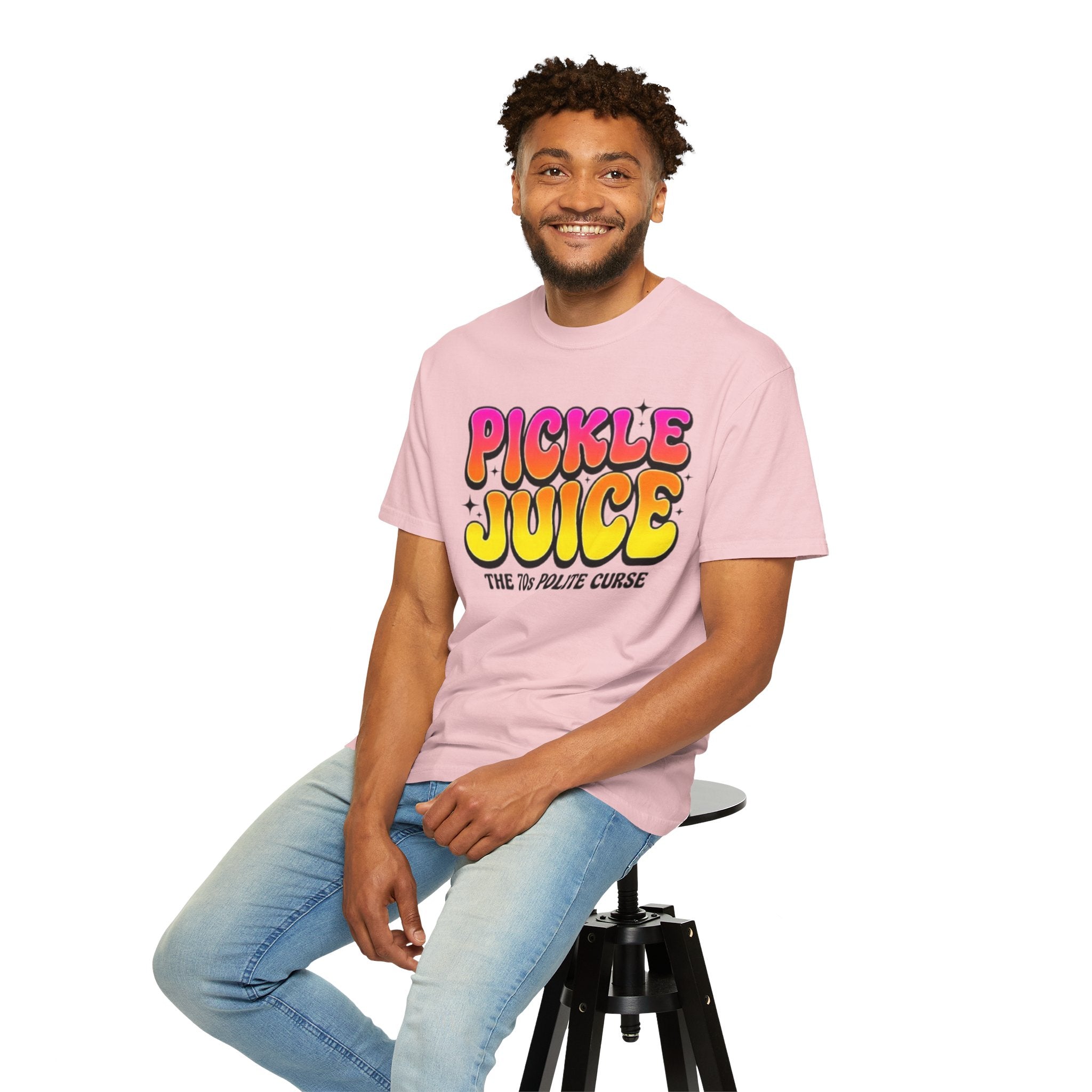 Pickle Juice Retro T-Shirt The 70s Polite Curse Vintage Graphic Tee