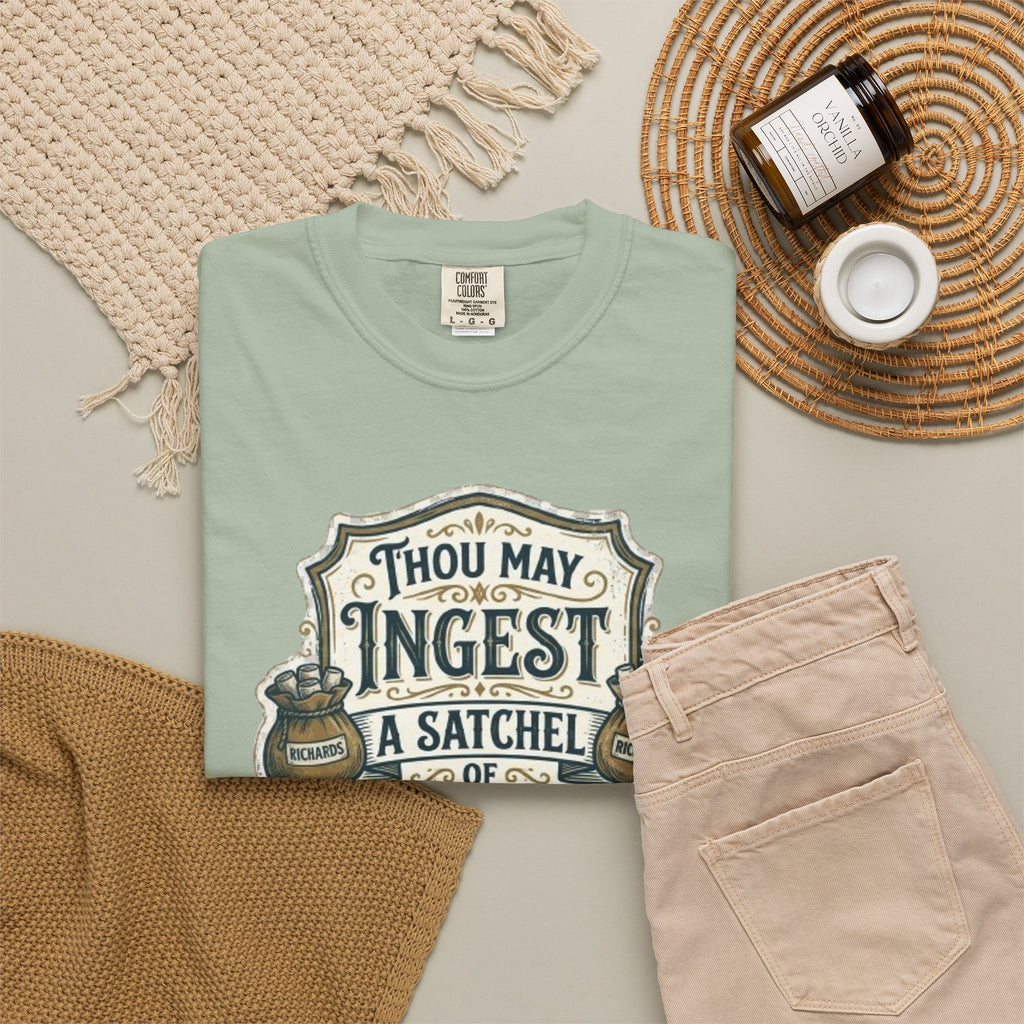 Tee Shirt Thou May Ingest a Satchel of Richards Vintage Apothecary Graphic