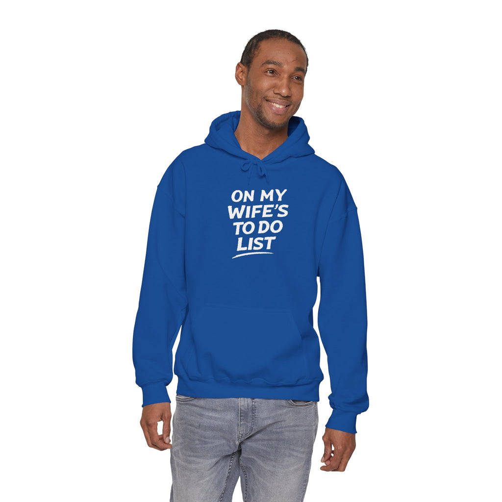 Hoodie On My Wifes To Do List Funny Couples Graphic Hoodie