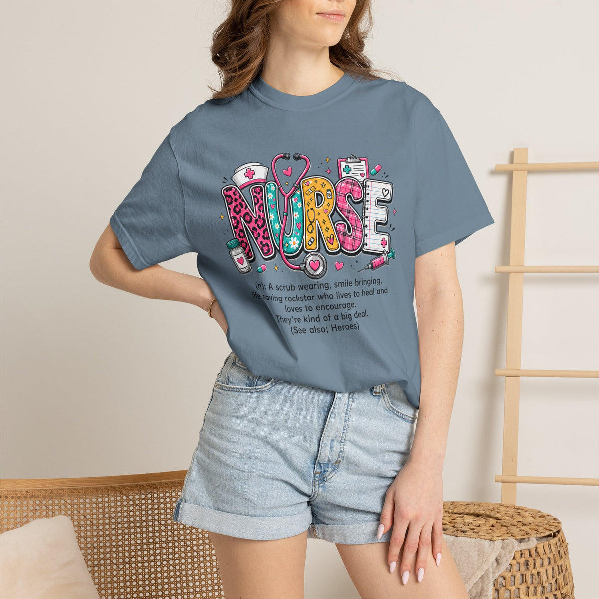 Nurse Shirt for Women, Cute Nurse T-Shirt, Registered Nurse Gift, Nursing Tee, Healthcare Worker Gift, Nurse Appreciation Shirt
