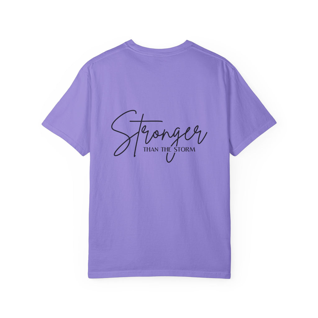 T-Shirt  Stronger Than the Storm Script Chest and Back Tee