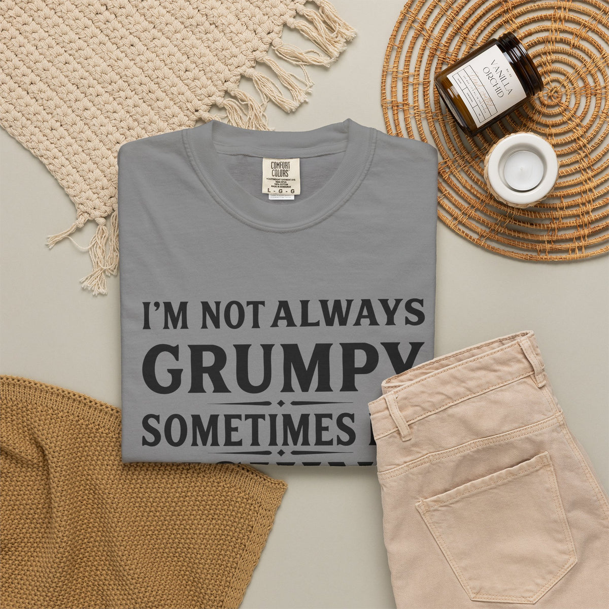 Fishing T Shirt Im Not Always Grumpy Sometimes Im Fishing Funny Angler Tee