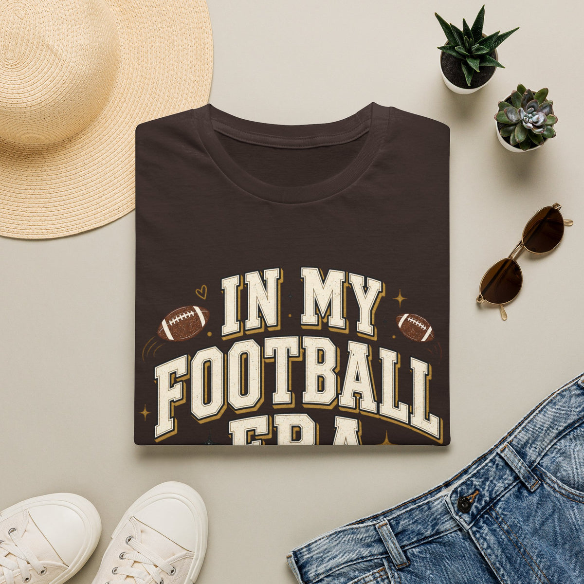 Football Era T Shirt In My Football Era Vintage Fan Tee