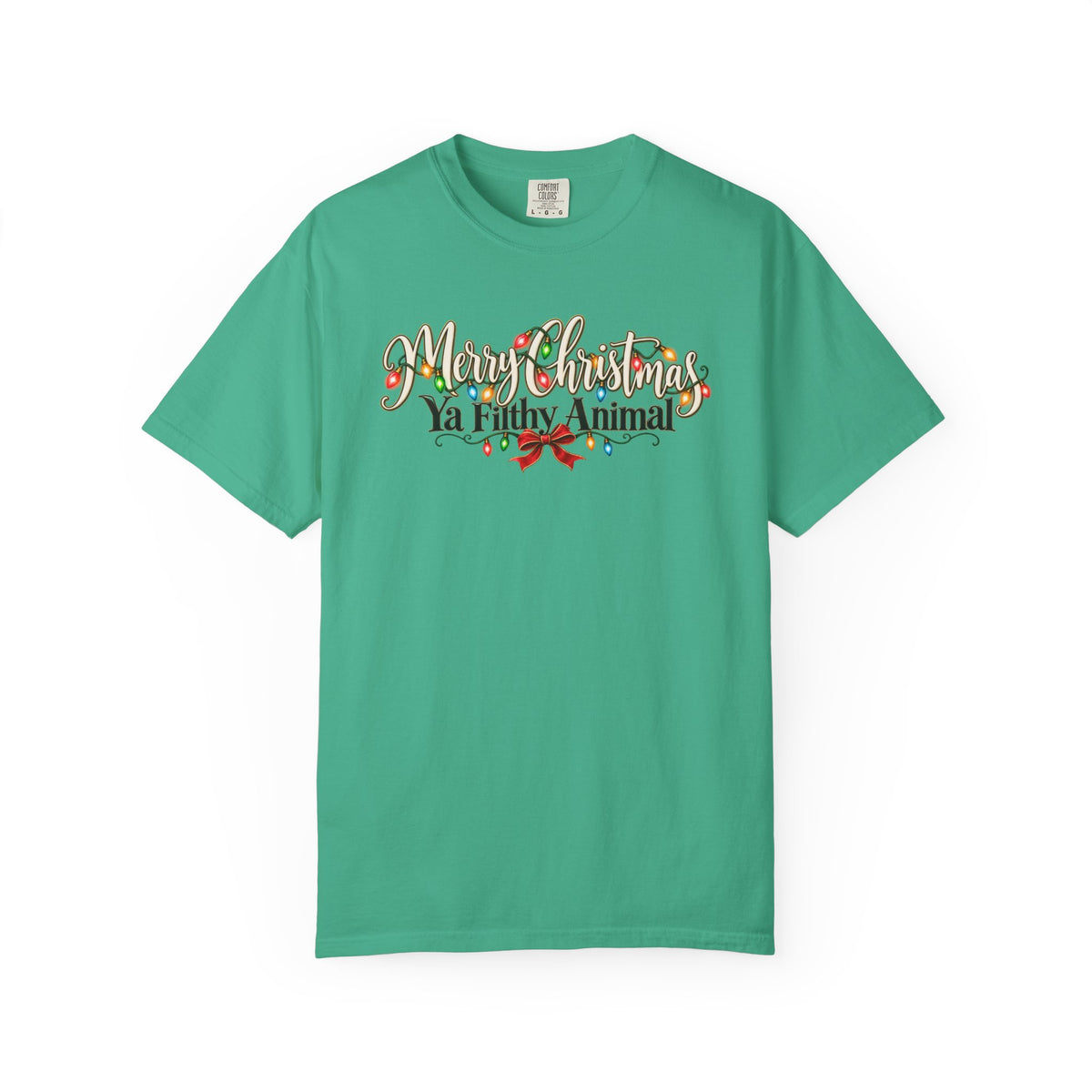 Merry Christmas Ya Filthy Animal Sweatshirt, Funny Christmas Shirt, Vintage Christmas Lights Crewneck, Sarcastic Holiday Gift