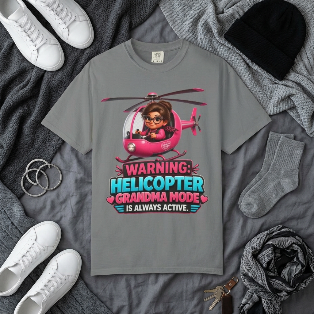 Helicopter Grandma T Shirt Warning Helicopter Grandma Mode Is Always Active