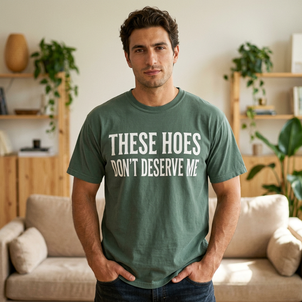 These Hoes Dont Derserve Me Unisex Garment Dyed T shirt