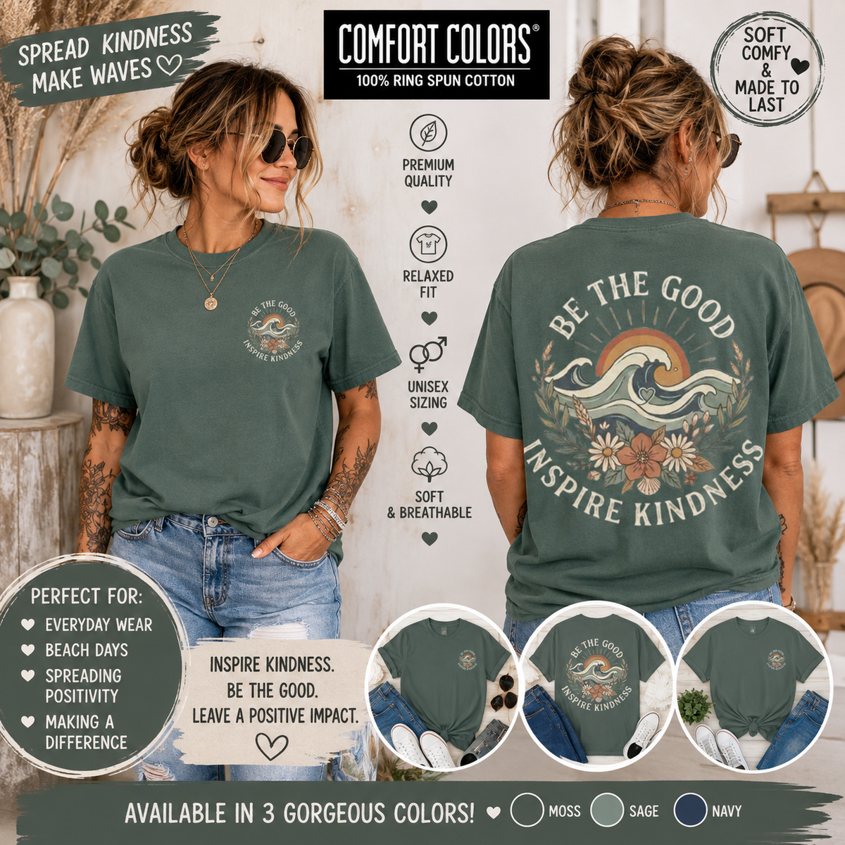 Be The Good Inspire Kindness Tee Shirt