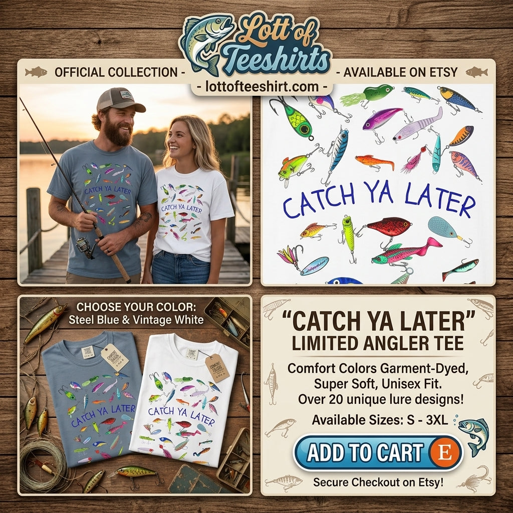 Fishing Lures Catch Ya LaterT-Shirt