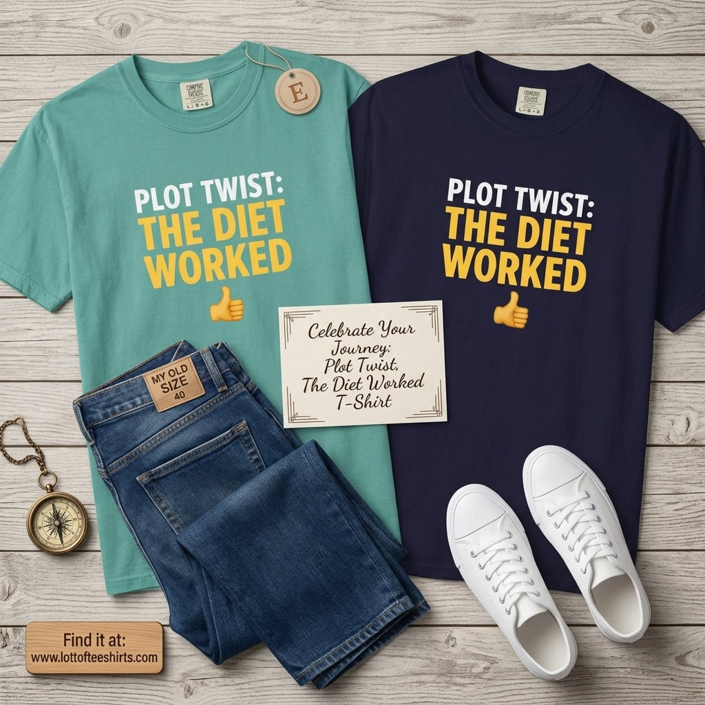 T Shirt The Diet Worked Funny Thumbs-Up Graphic Tee
