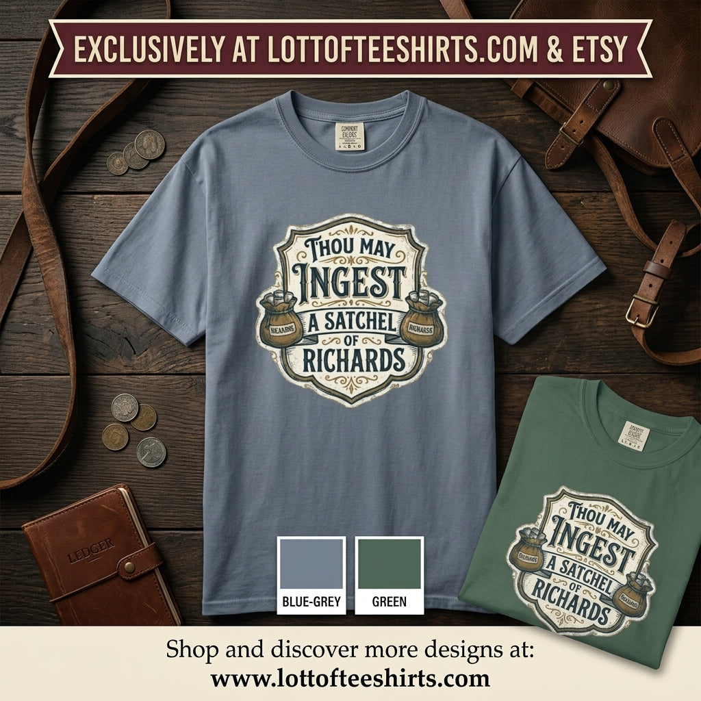 Tee Shirt Thou May Ingest a Satchel of Richards Vintage Apothecary Graphic