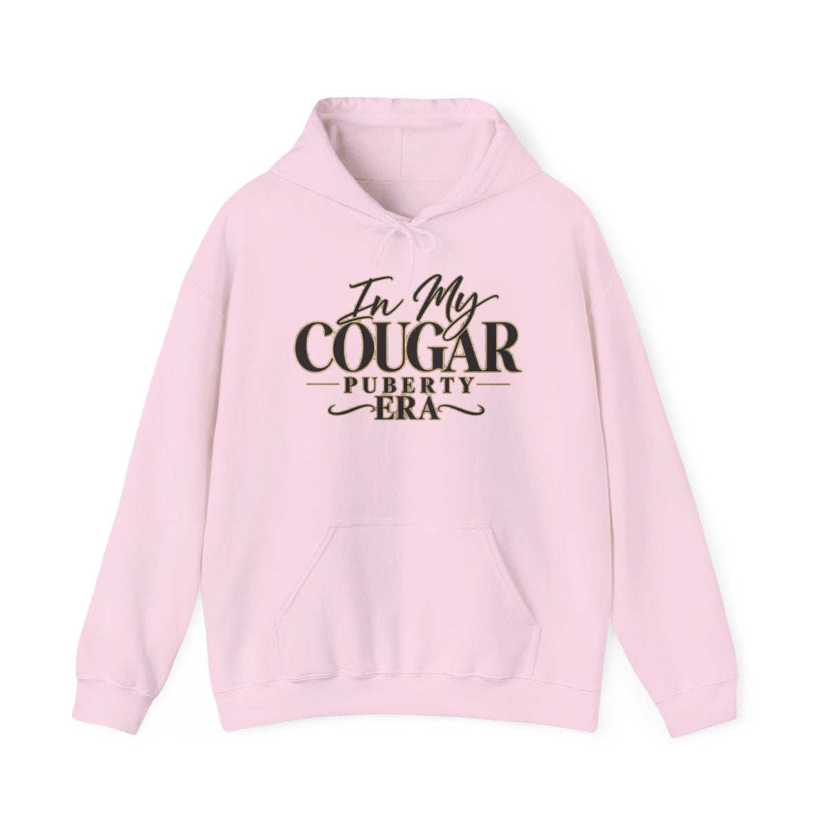 In My Cougar Puberty Era Hoodie Funny Retro Script Sweatshirt