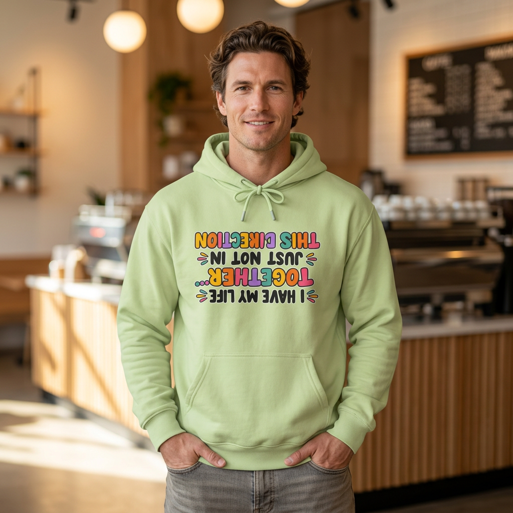 Funny Inversion Hoodie I Have My Life Together Just Not In This Direction