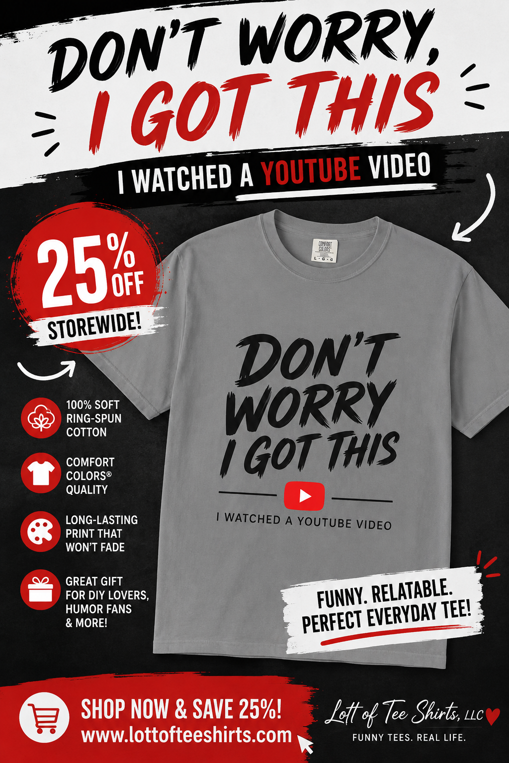 T Shirt Don't Worry I Got This Funny YouTube Video Quote Tee