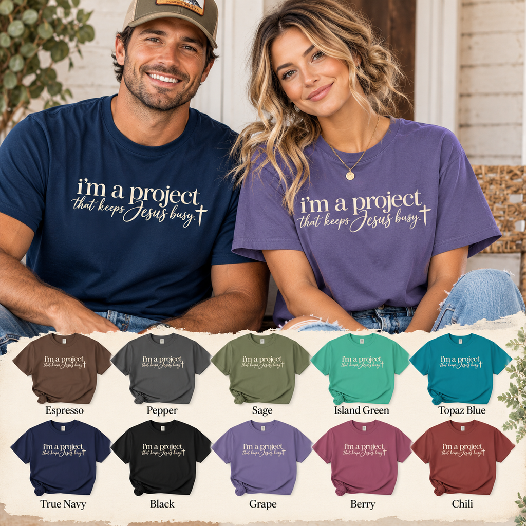 Im a Project That Keeps Jesus Busy Tee Shirt