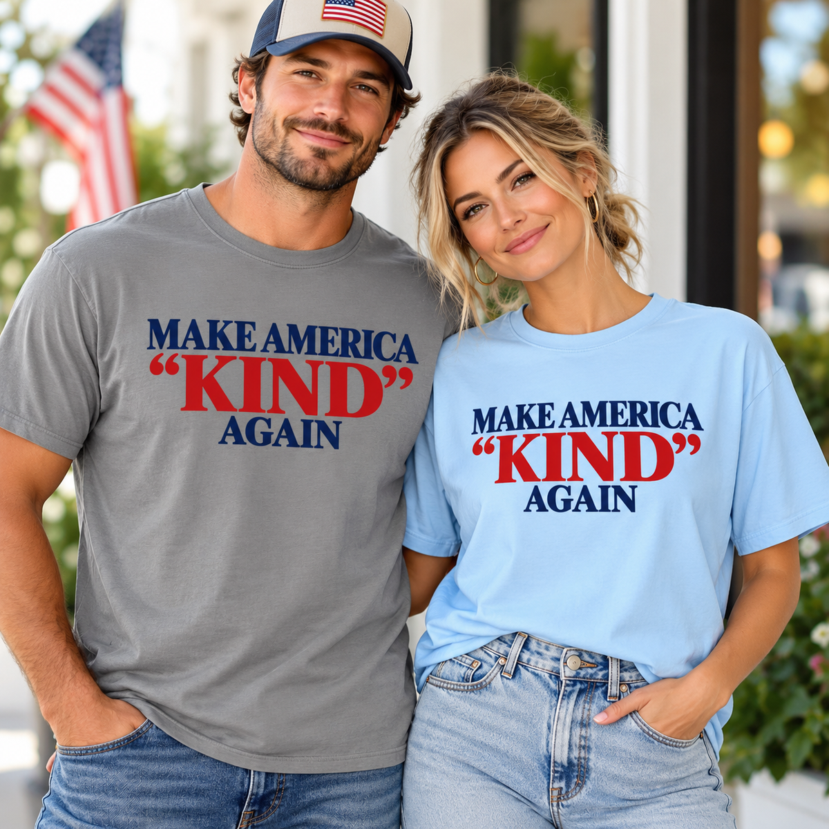 Make America Kind Again Shirt, Kindness Over Division Tee, Patriotic Statement T-Shirt, Comfort Colors Unisex Tee, Unity Gift