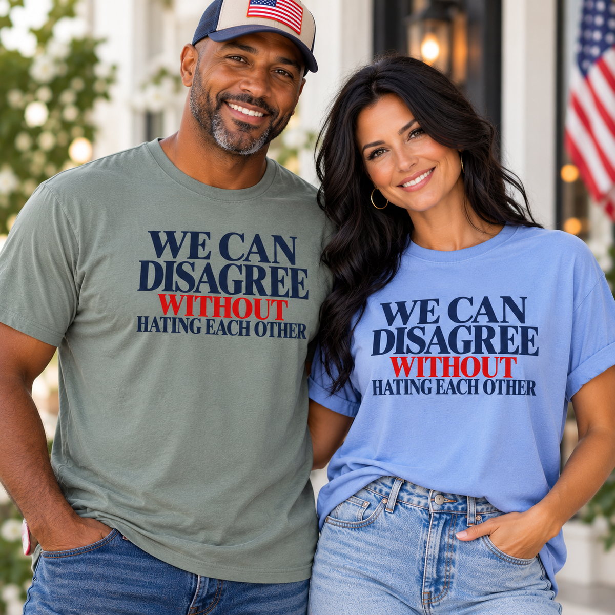 We Can Disagree Without Hating Each Other Shirt, Kindness Over Hate Tee, Respectful Disagreement T-Shirt, Comfort Colors Unity Shirt