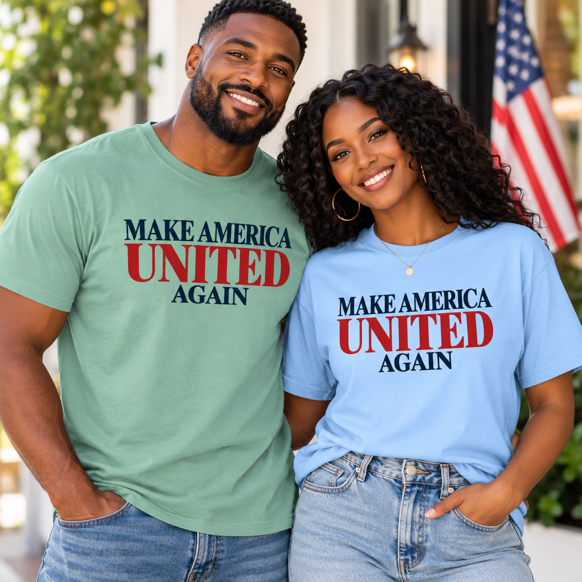 Make America United Again Shirt, Patriotic Unity Tee, America Together T Shirt, Comfort Colors Unisex Shirt, Kindness Over Division Gift