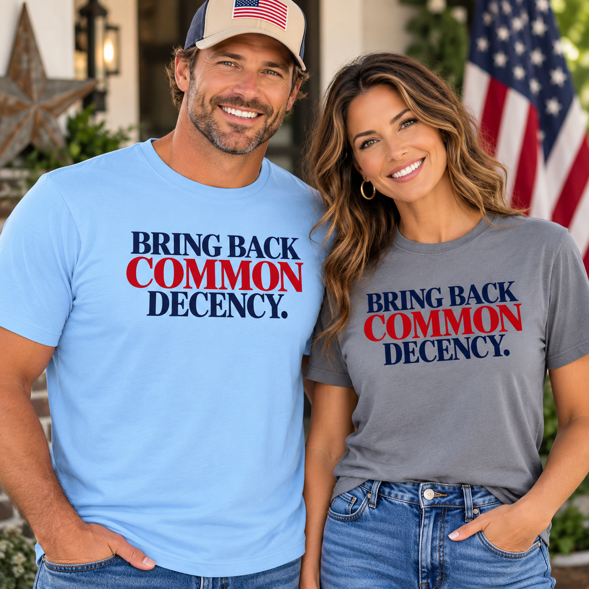 Bring Back Common Decency Shirt, Kindness Matters T-Shirt, Comfort Colors Patriotic Tee, Unity Shirt, Positive Message Graphic Tee